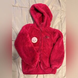 4T Dark pink Cozy Fleece Kids Hoodie